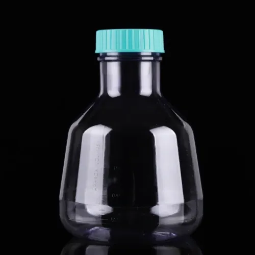3L PC Wide-mouth High Efficient Erlenmeyer Flasks, Flat Base, Seal Cap, Sterile, 1/pk, 4/cs, 786501