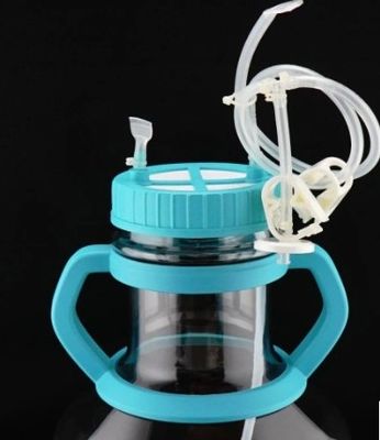 5L PC High Efficient Erlenmeyer Flasks, Flat Base, Pre-assembled with Tube System, Sterile, 1/pk, 4/cs (old#787081), C10442-AKA060A