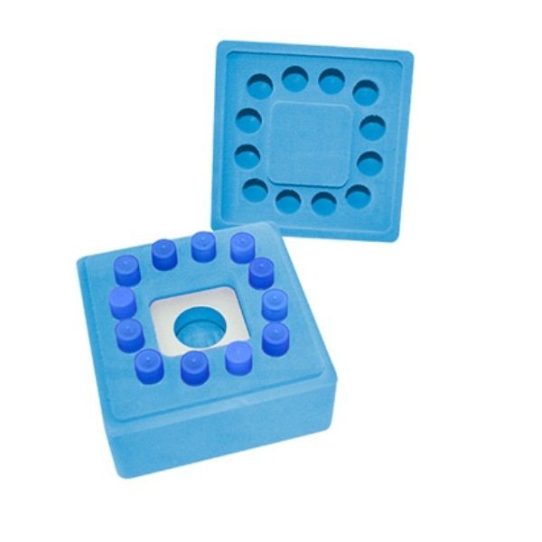 Ice Free Cool Box for 12 Tubes, 1mL/2mL Tubes, Hexagonal Shape,  1/pk, 1/cs (200101)