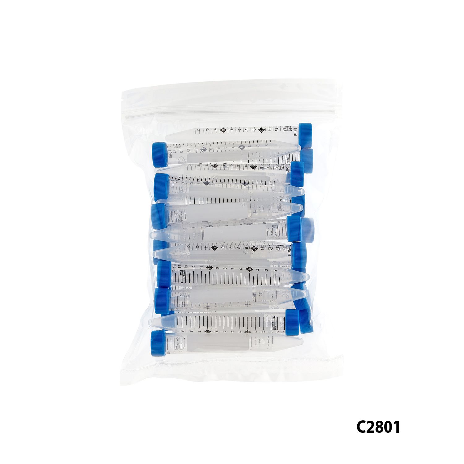 15ml Centrifuge Tubes, High Performance, 20,000g, With Temperature Indicator, Sterile, 25/Resealable Bag, 500/Case, INCT15HP20BK