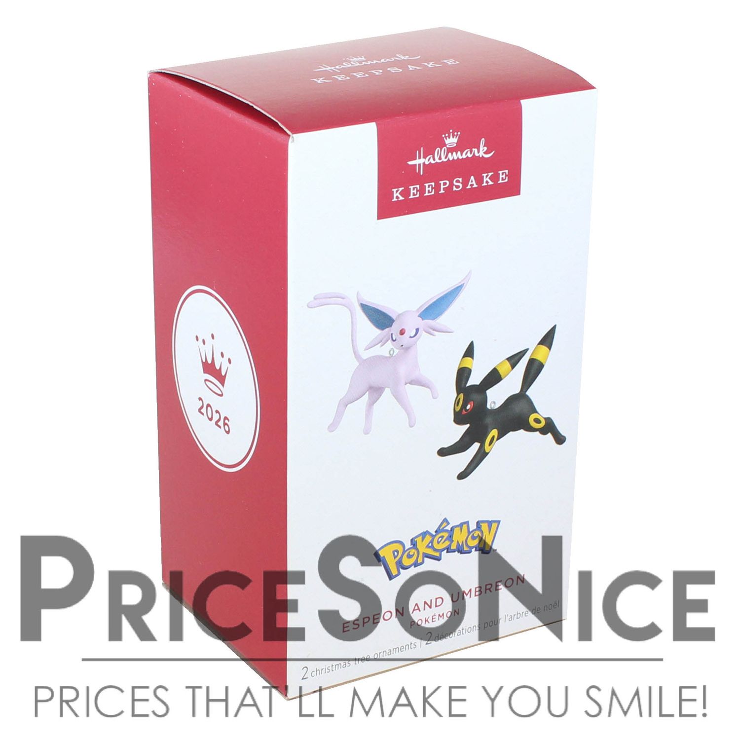 Hallmark Keepsake 2026 Pokémon Espeon and Umbreon Ornament, Set of 2