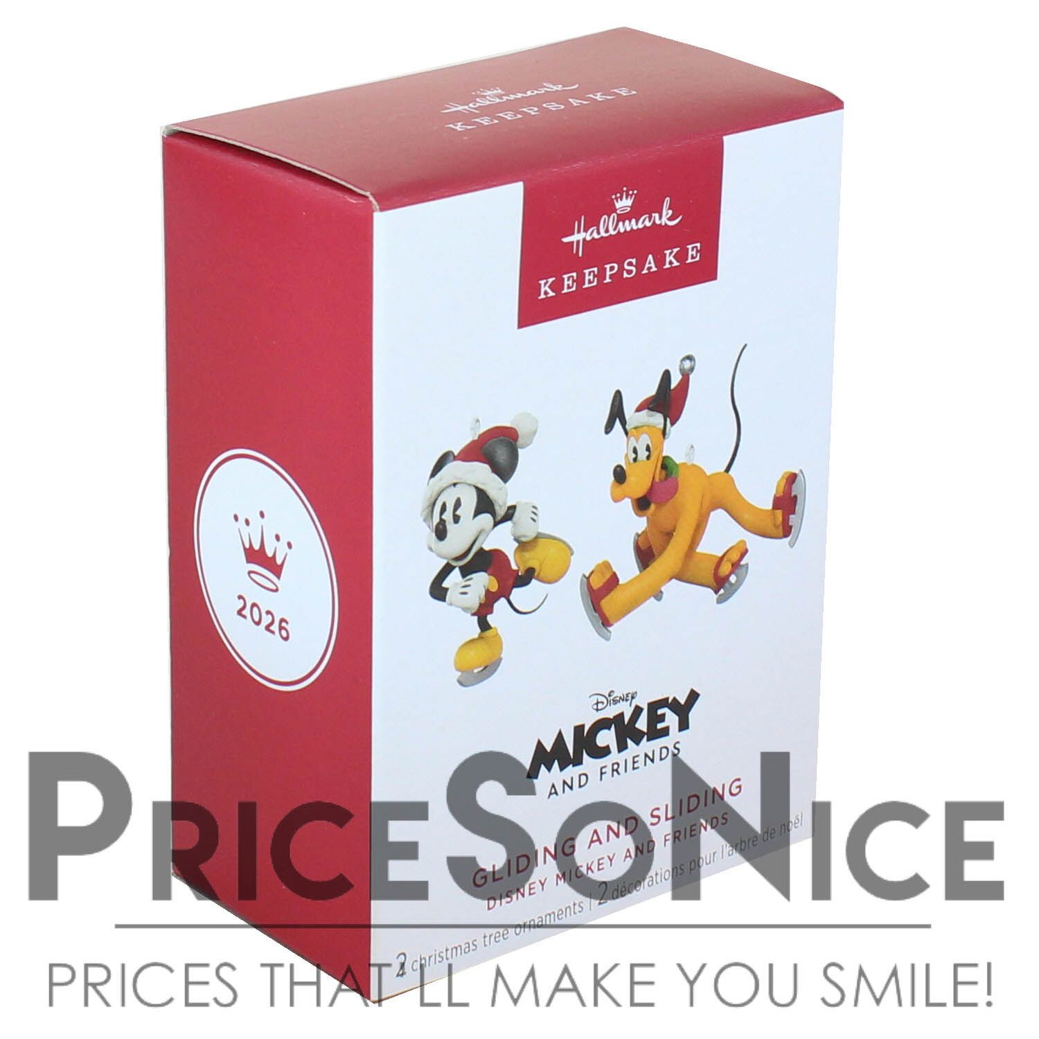 Hallmark Keepsake 2026 Disney Mickey and Friends Gliding and Sliding Ornaments
