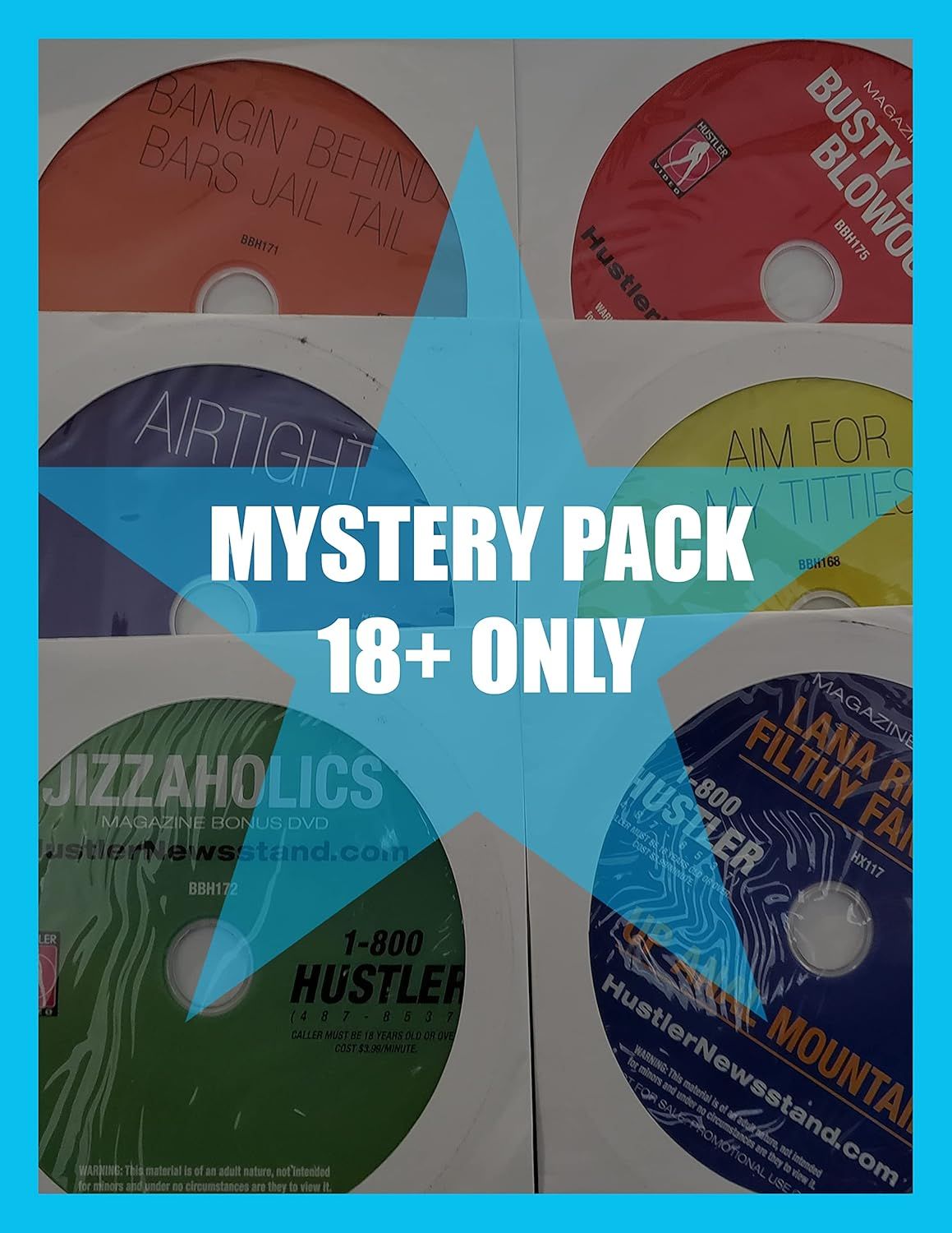 Erotic Adult DVD 6 Pack - Sexy and Fun - Pulled At Random