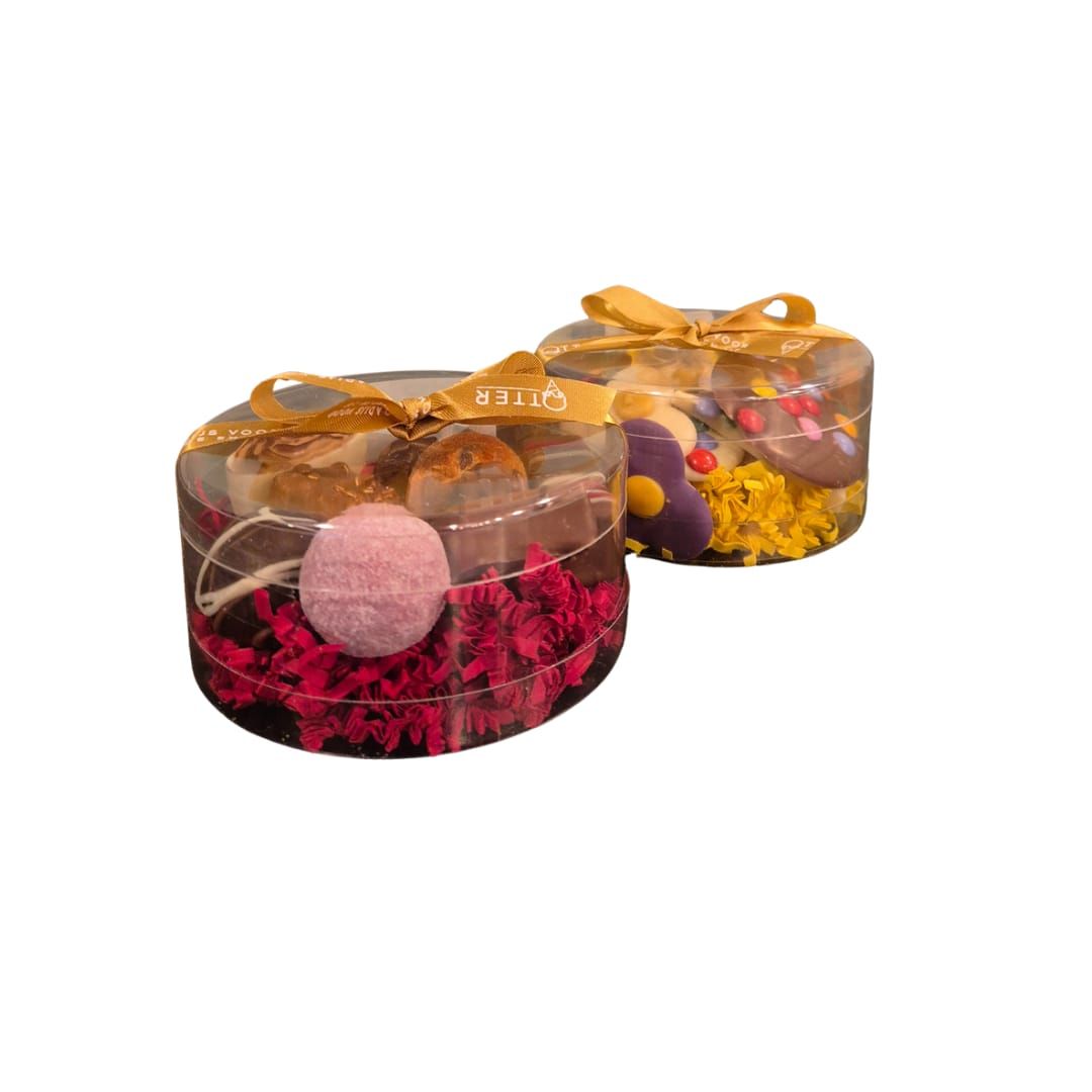 Koker met bonbons of flikken