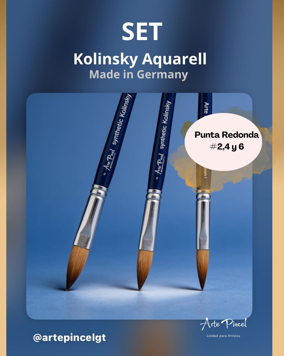 SET KOLINSKY AQUARELL Arte Pincel