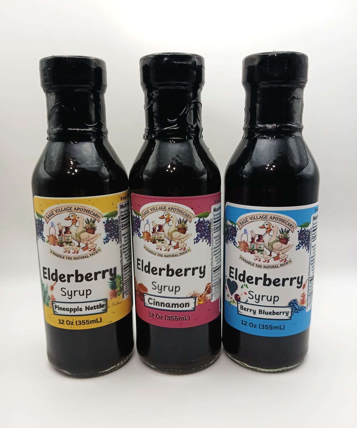 3 Pack 12 oz Elderberry Syrup