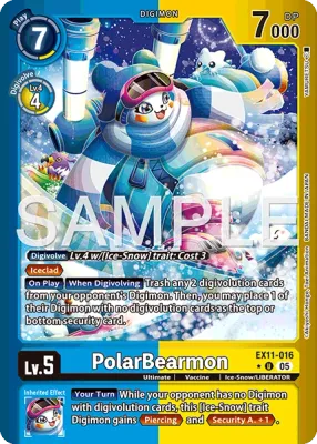 EX11-016 PolarBearmon, Limited Uncommon