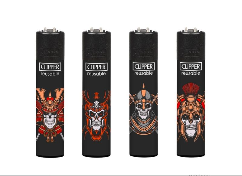 Clipper aansteker - Skull 22 - CP11 (4 stuks)