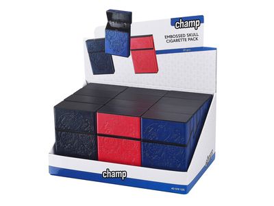 Sigarettendoosje met doodskopmotief voor 20 sigaretten