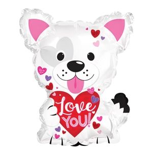 22 in Happy Love You Doggie Foil (5 Pack - FLAT)