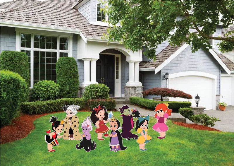 Baby Disney Villains Yard Signs