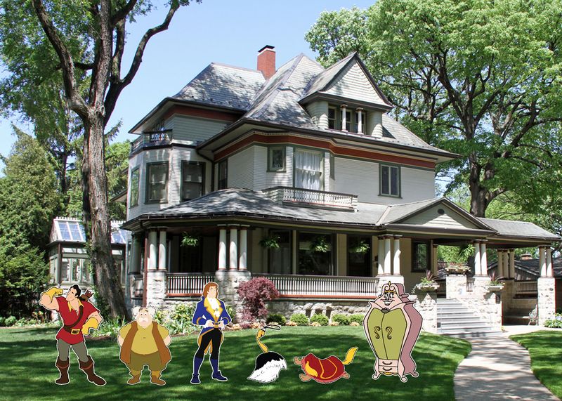 Beauty and the Beast Additional Characters Yard Signs