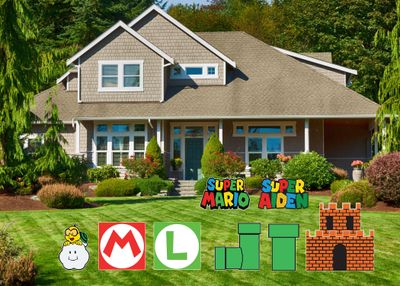 Super Mario Brothers Additional Props Yard Sign