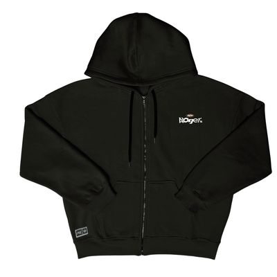 MOLETOM BOXY ZÍPER JOHN ROGER RUN - PRETO