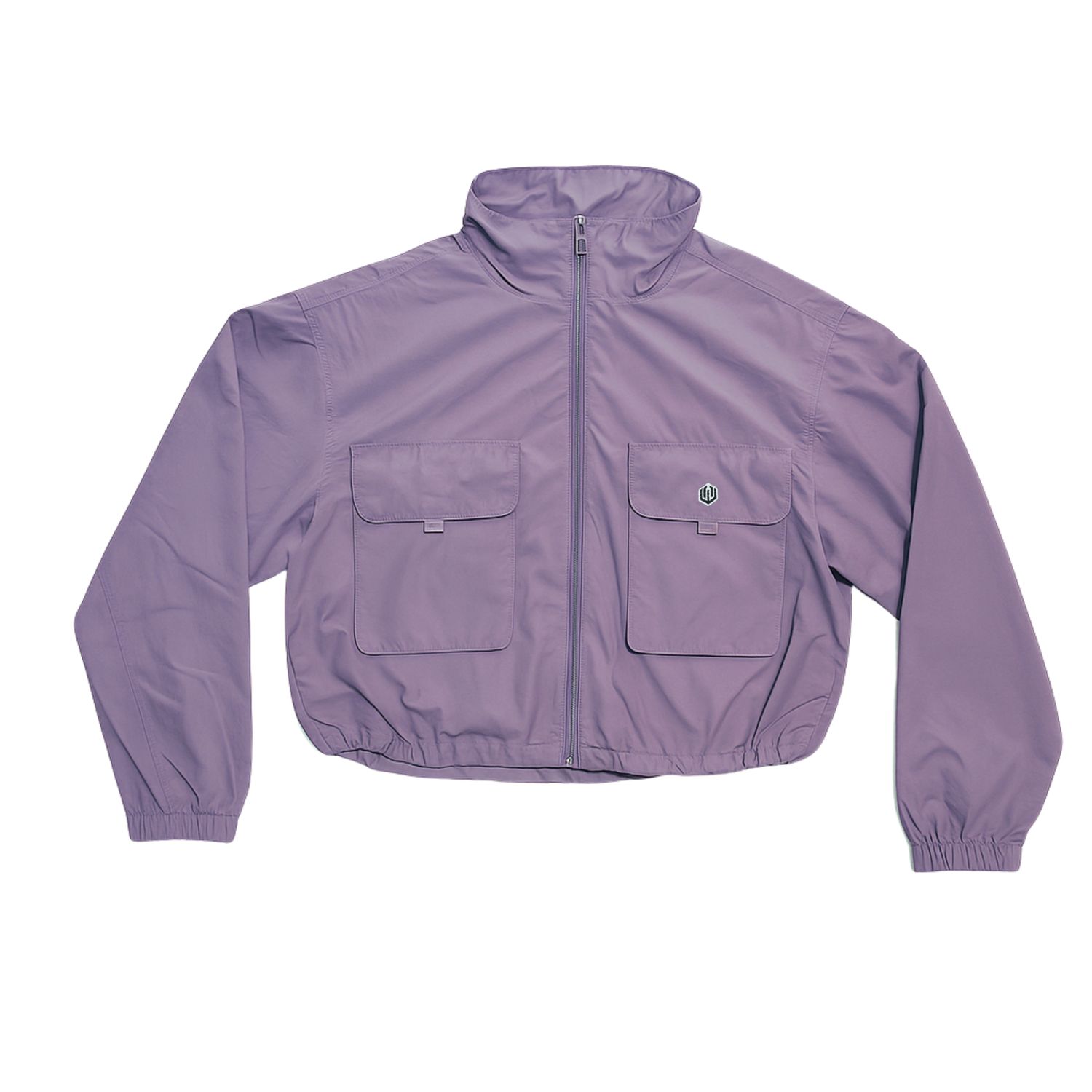 JAQUETA CROPPED CORTA VENTO FEMININO - LAVANDA