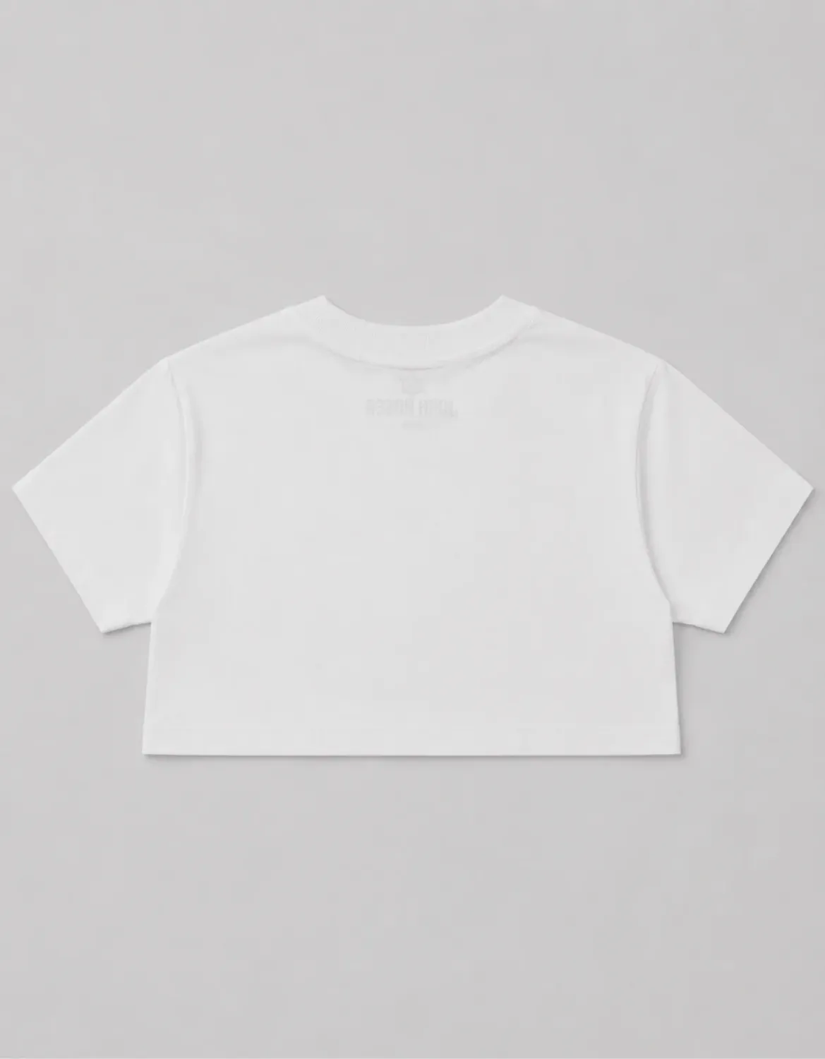 CROPPED OVERSIZED BASIC LIGHT JOHN ROGER ITALIC - OFF WHITE