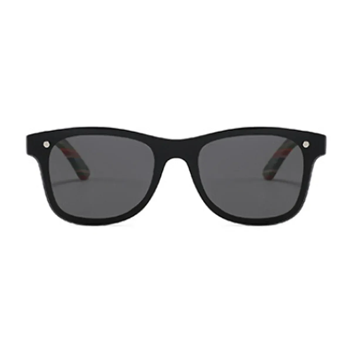 BAM Mogo Black polarised sunglasses with classic black frame and smoke lenses