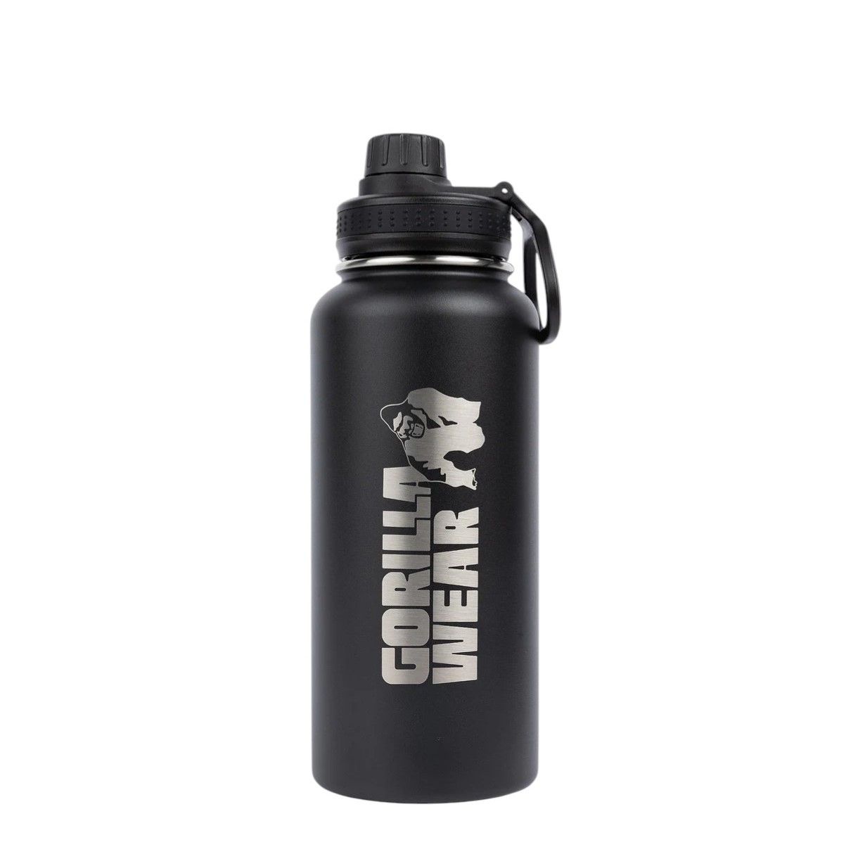 Бутылка для воды "Insulated Stainless Steel Water Bottle", (1л), Black, GorillaWear