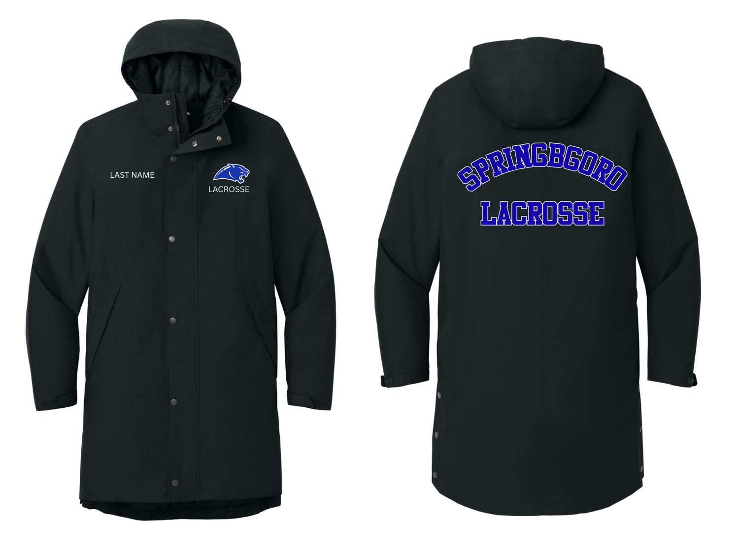 Springboro Lacrosse Sideline Parka Jacket