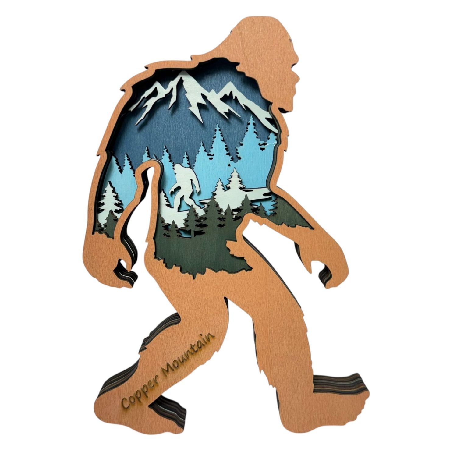 Blue Bigfoot Shelf Sitter