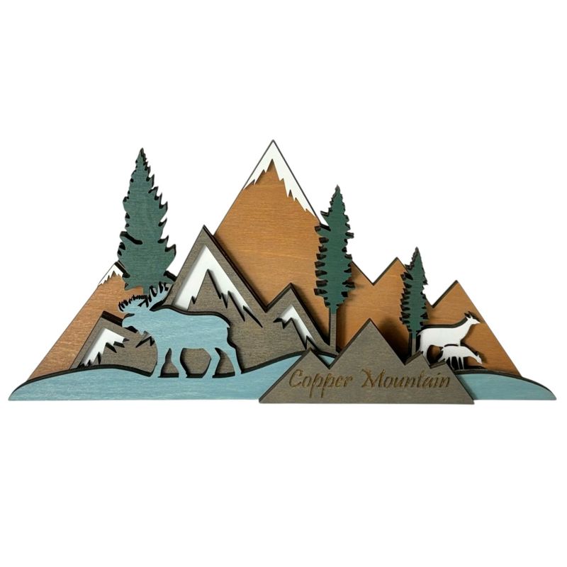 Blue Moose Mountains Shelf Sitter