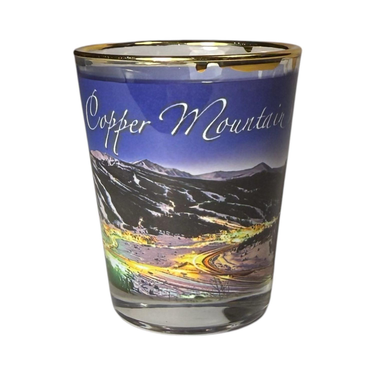 Copper Mountain Night Shot Glass