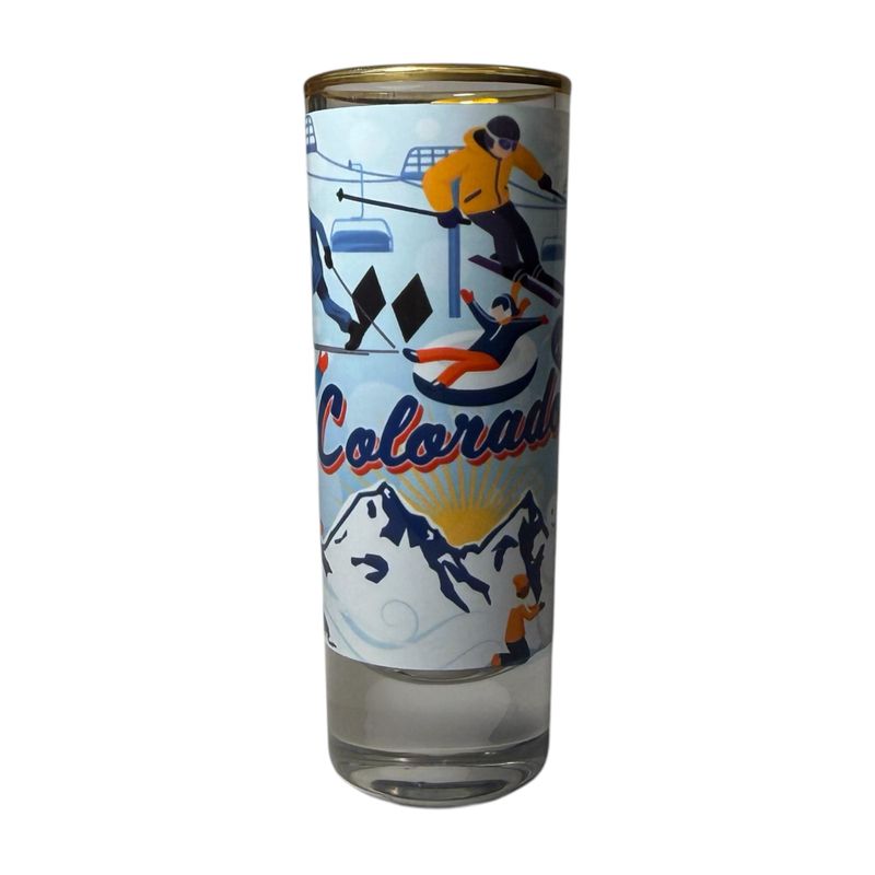 Winter Pop Art Glass Shooter