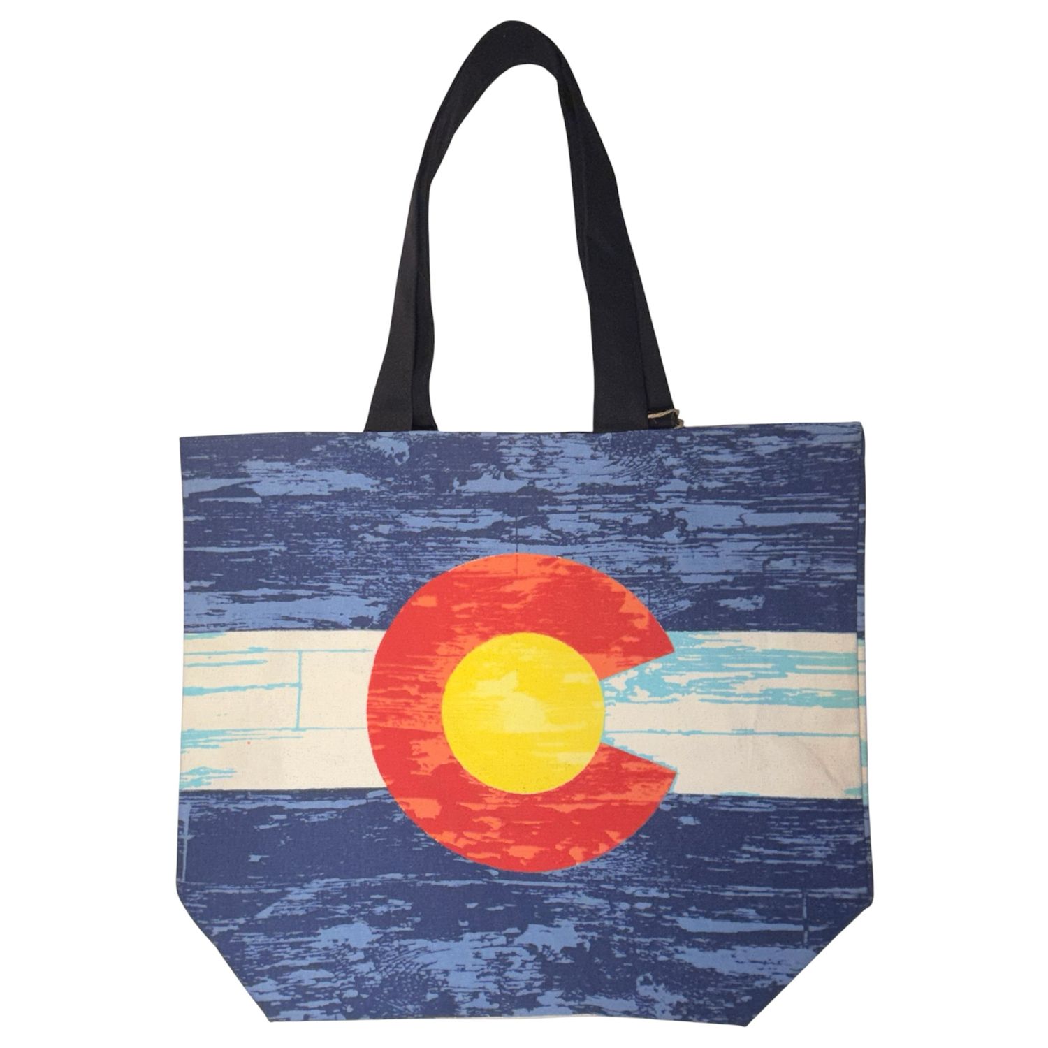 Distressed Flag Shopper Tote