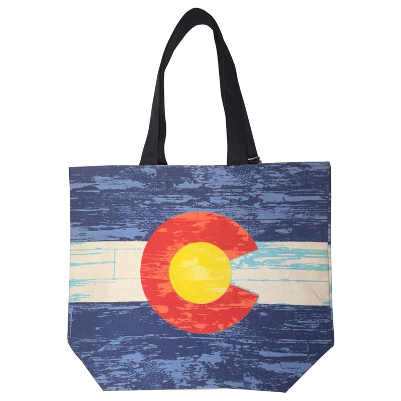 Distressed Flag Shopper Tote