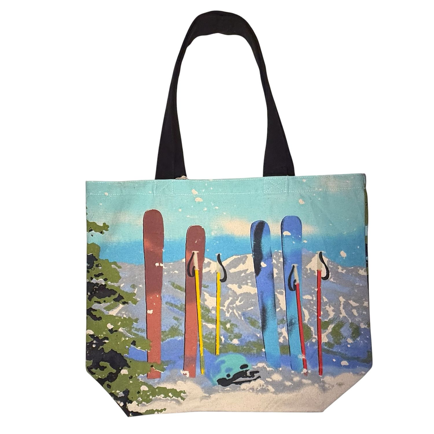 Ski Poles Shopper Tote