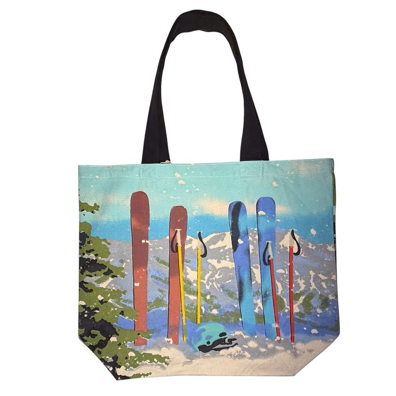 Ski Poles Shopper Tote