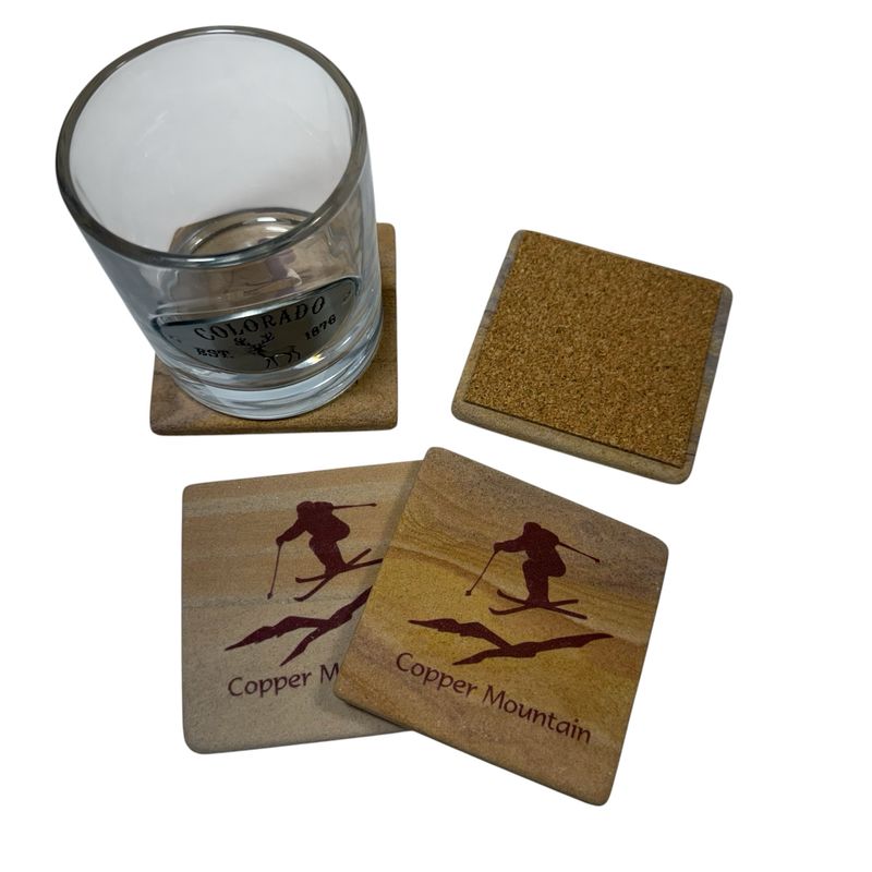 Skier Stone Coaster