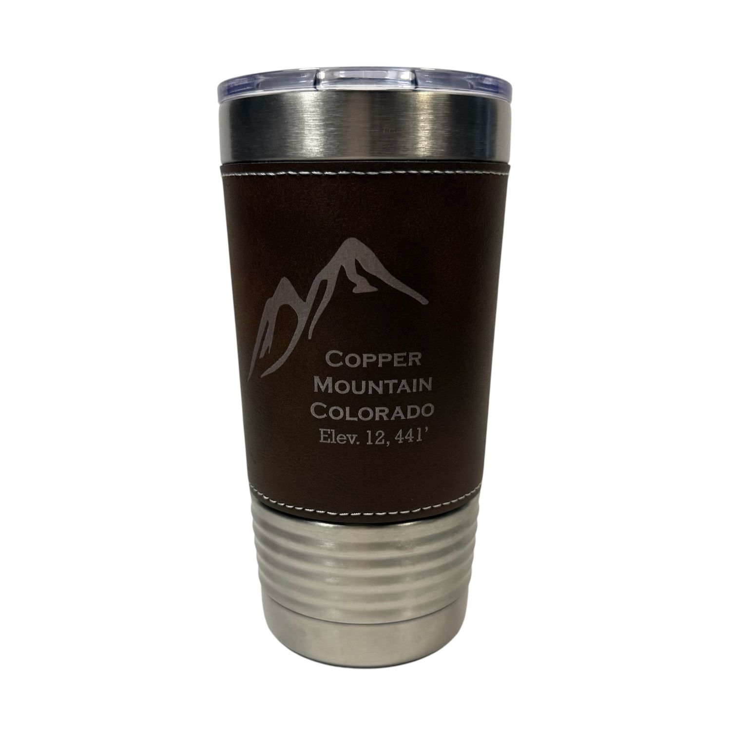 Leather Tumbler Brown