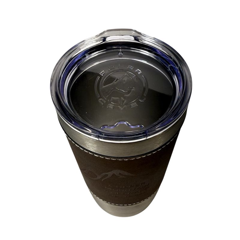 Leather Tumbler Brown
