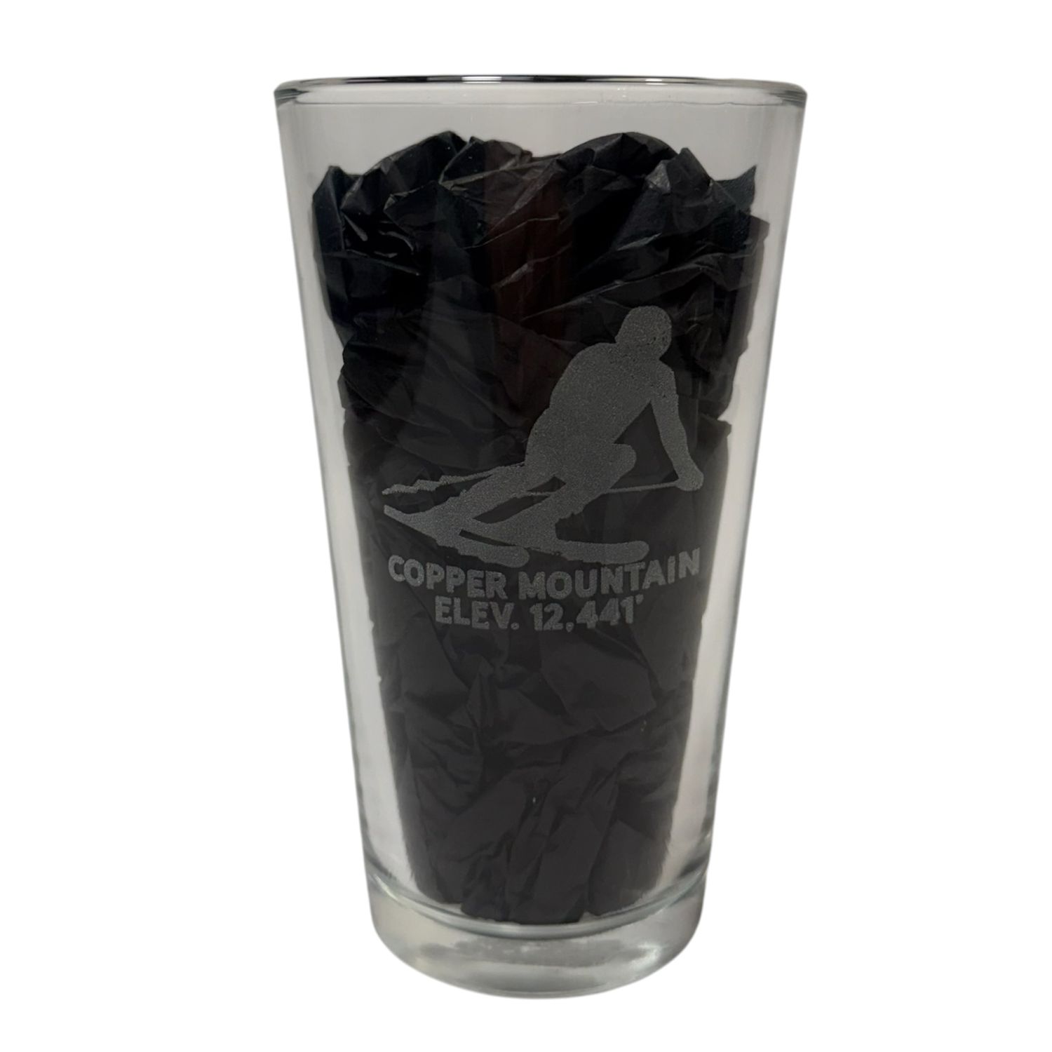 Downhill Skier Pint Glass