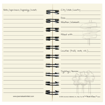 Mini Hiking Journal