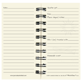Mini Vacation Journal