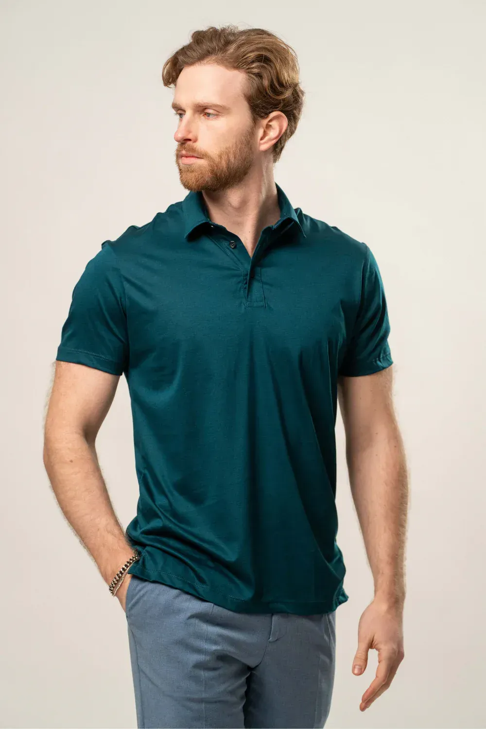 Franck La Scelta Classic Men’s Polo T‑Shirt – Made in Italy