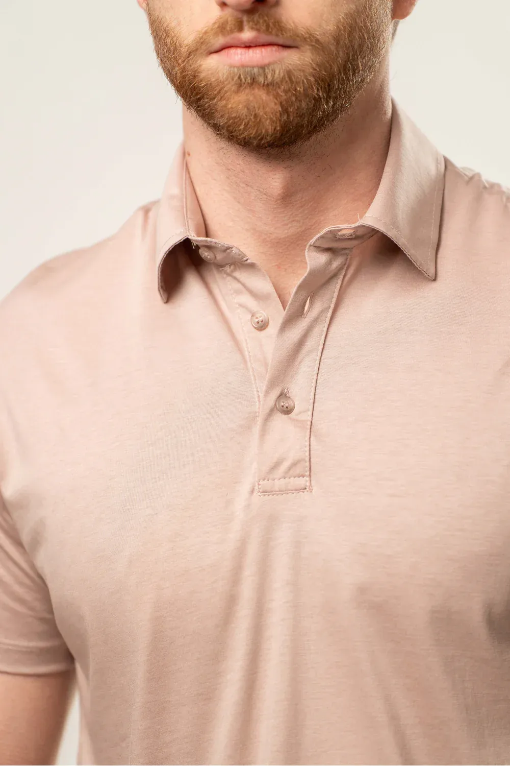 Franck La Scelta Classic Men’s Polo T‑Shirt – Made in Italy (Beige)