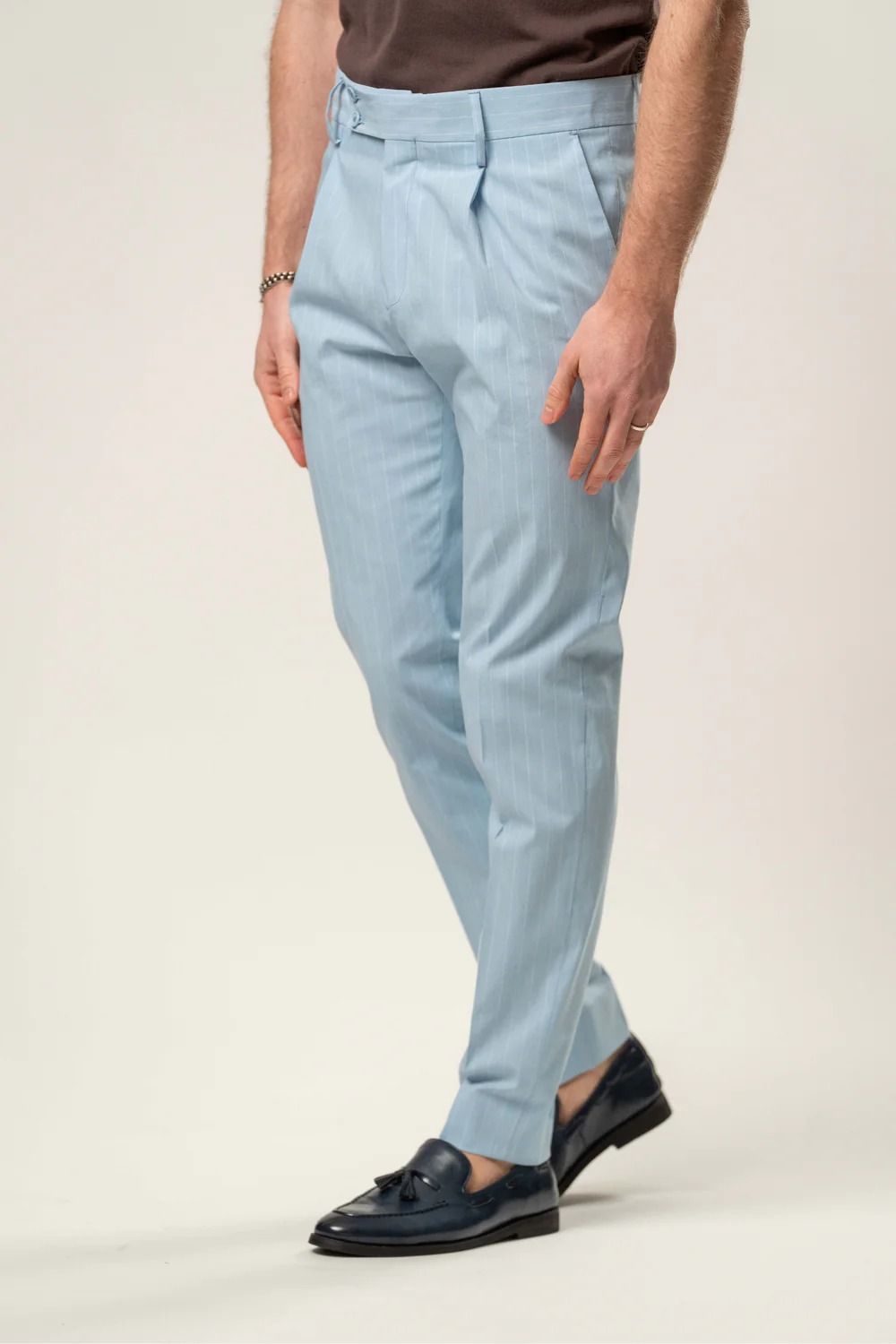 Franck La Scelta Tailored Pinstripe Pant – Made in Italy