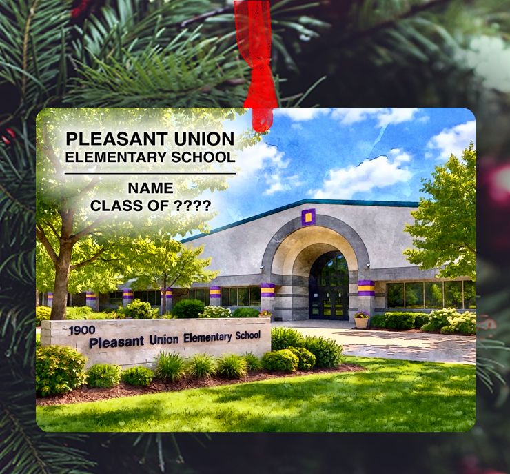 Raleigh, NC - Ornament - Pleasant Union Elementary School