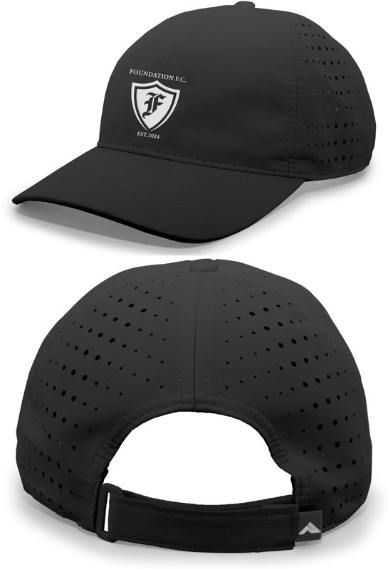 Lite Series Perforated Cap - Black, Silver