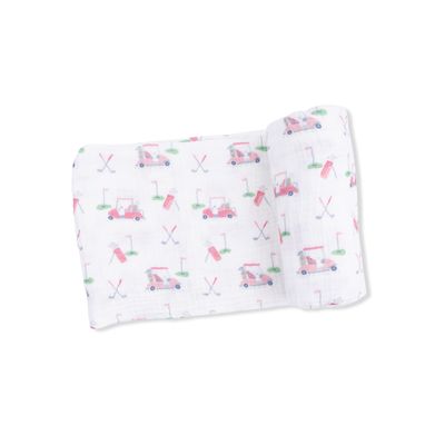 Baby Golf Carts Pink - Swaddle Blanket