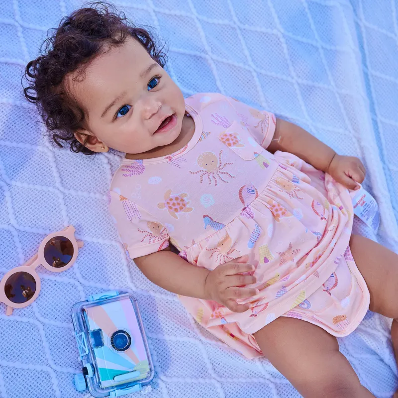 Deep Chic Pink Modal Baby Dress