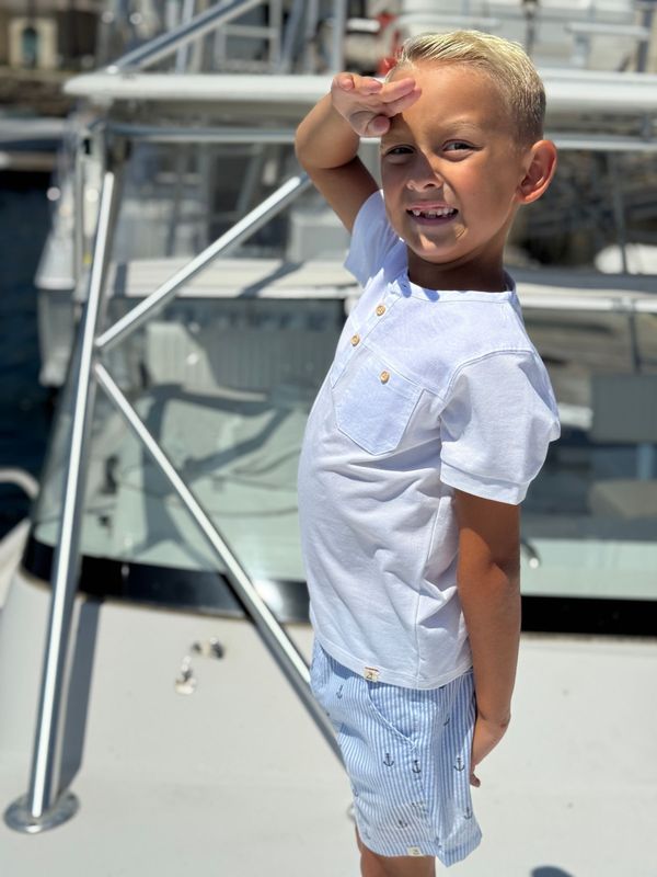 Anchor Seersucker Crew Woven Shorts