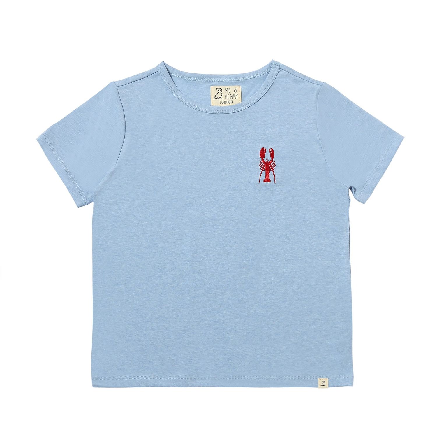 Blue Lobster Marine Embroidered Tee