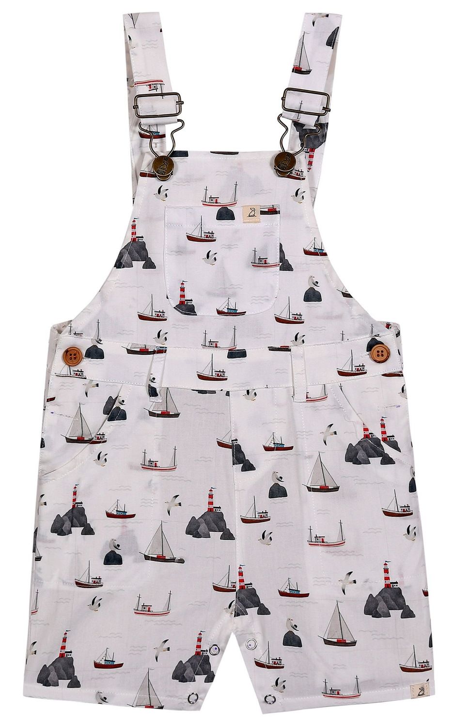 Boats Galleon Woven Overalls
