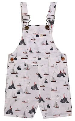 Boats Galleon Woven Overalls