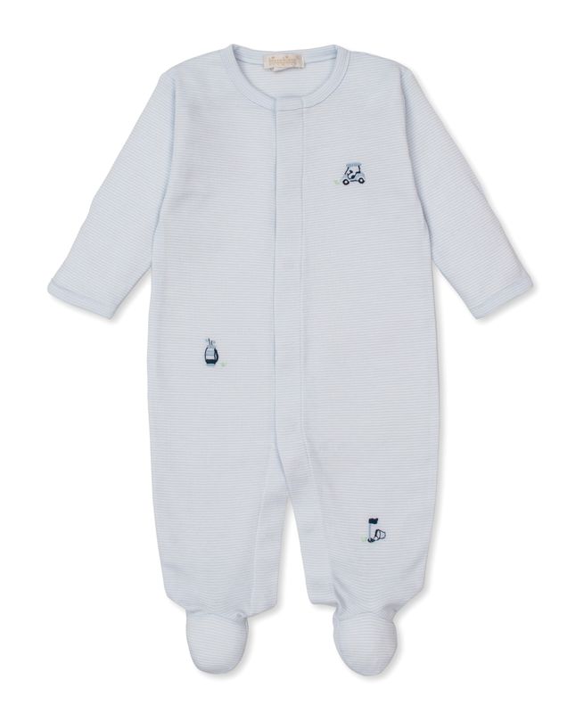 Golf Championship Blue Hand Embroidered Footie