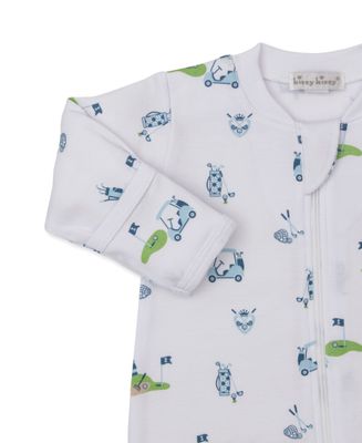 Golf Championship Blue Zip Print Footie